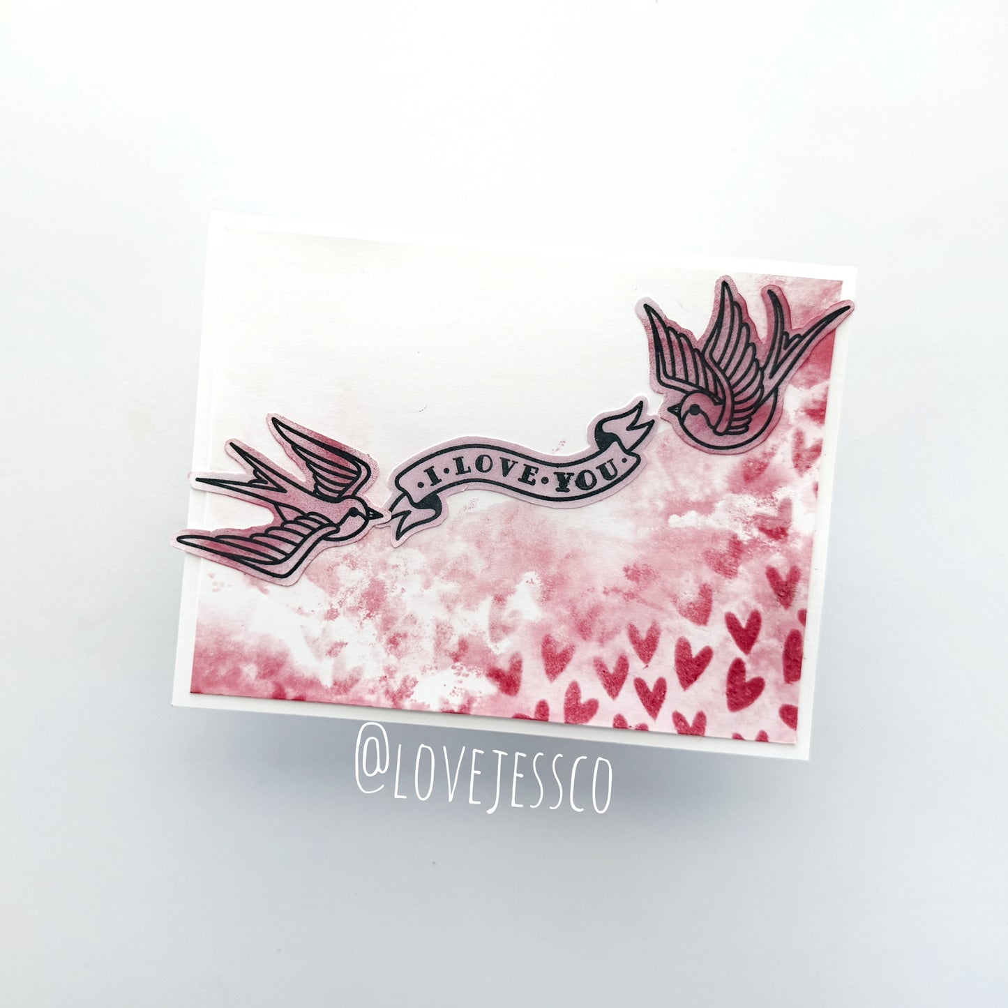 I Love You Handmade Greeting Card