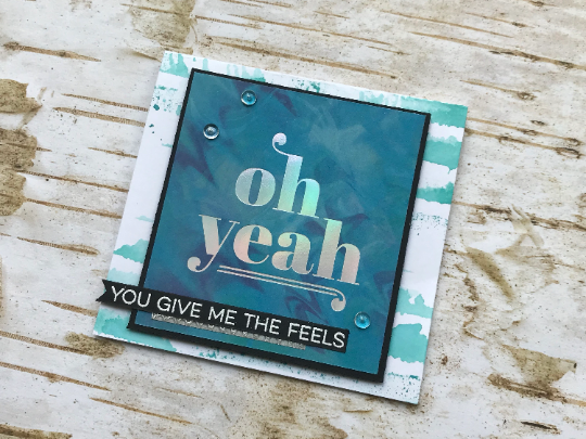 You Give Me The Feels Greeting card