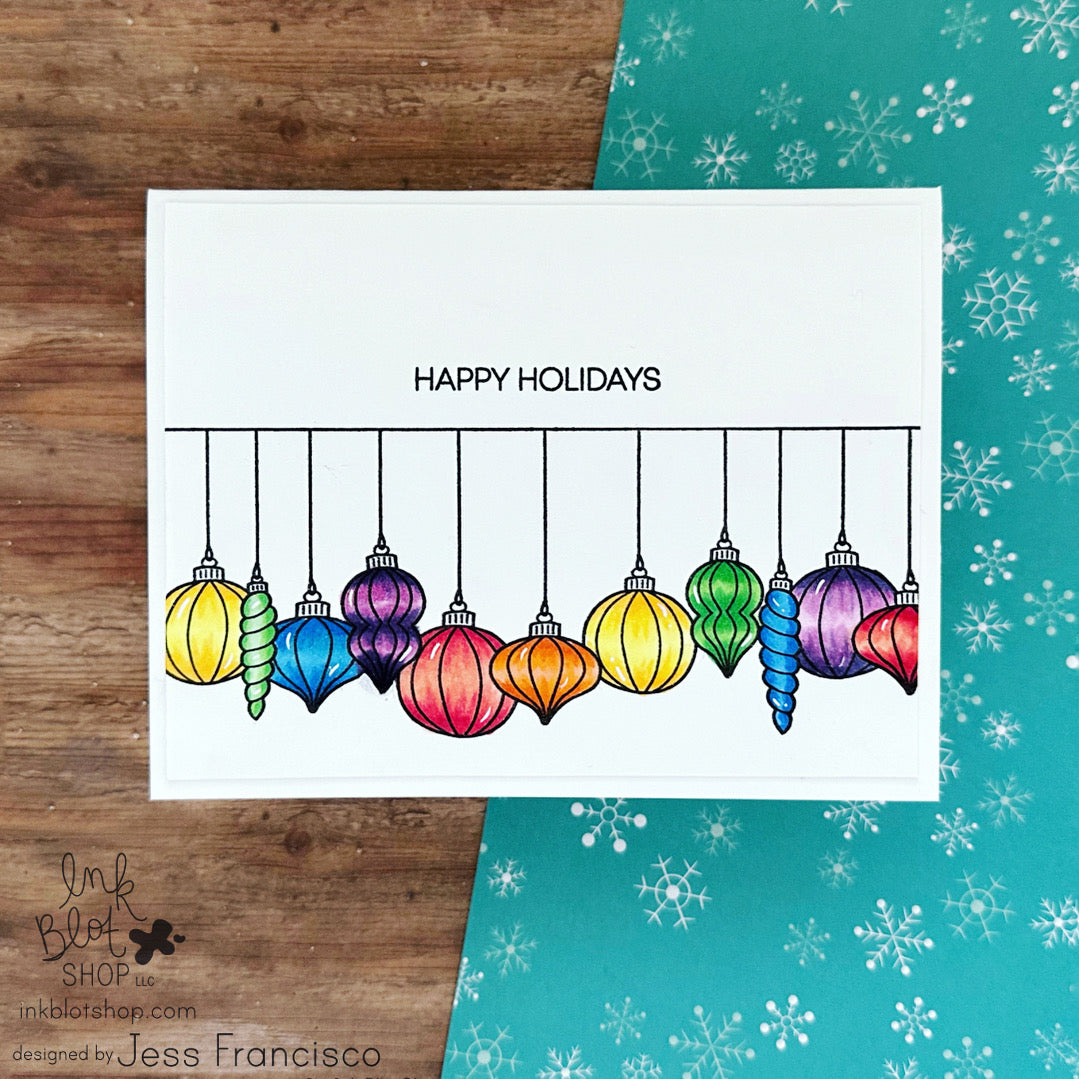 Happy Holidays Ornament Card