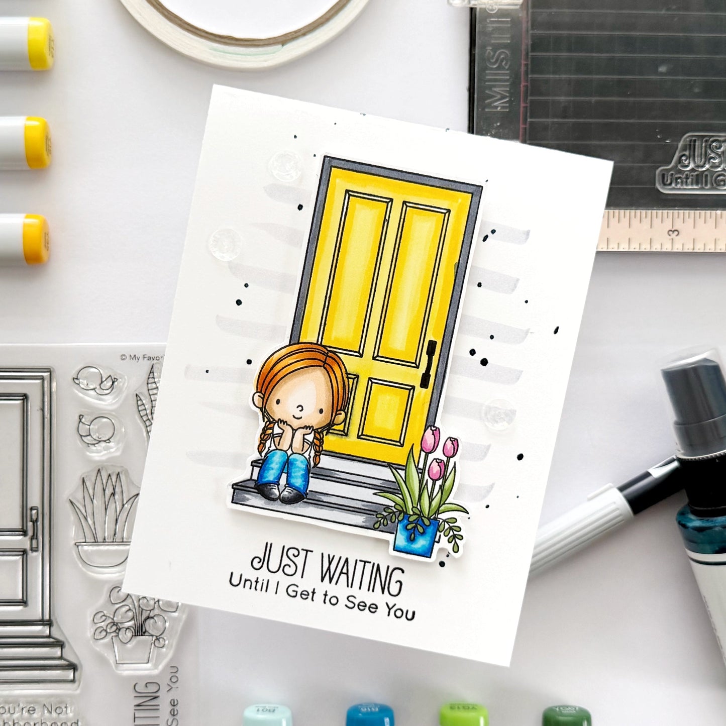 Just Waiting Until I Get To See You Handmade Card