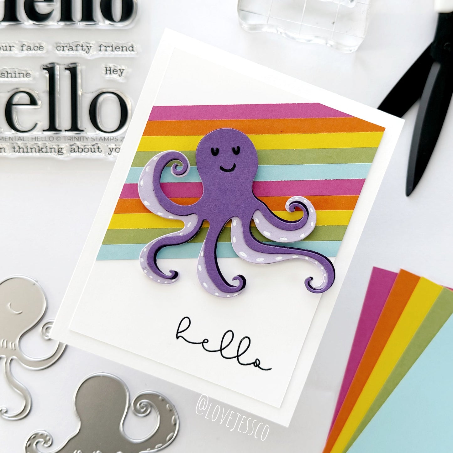 Hello Octopus Greeting Card