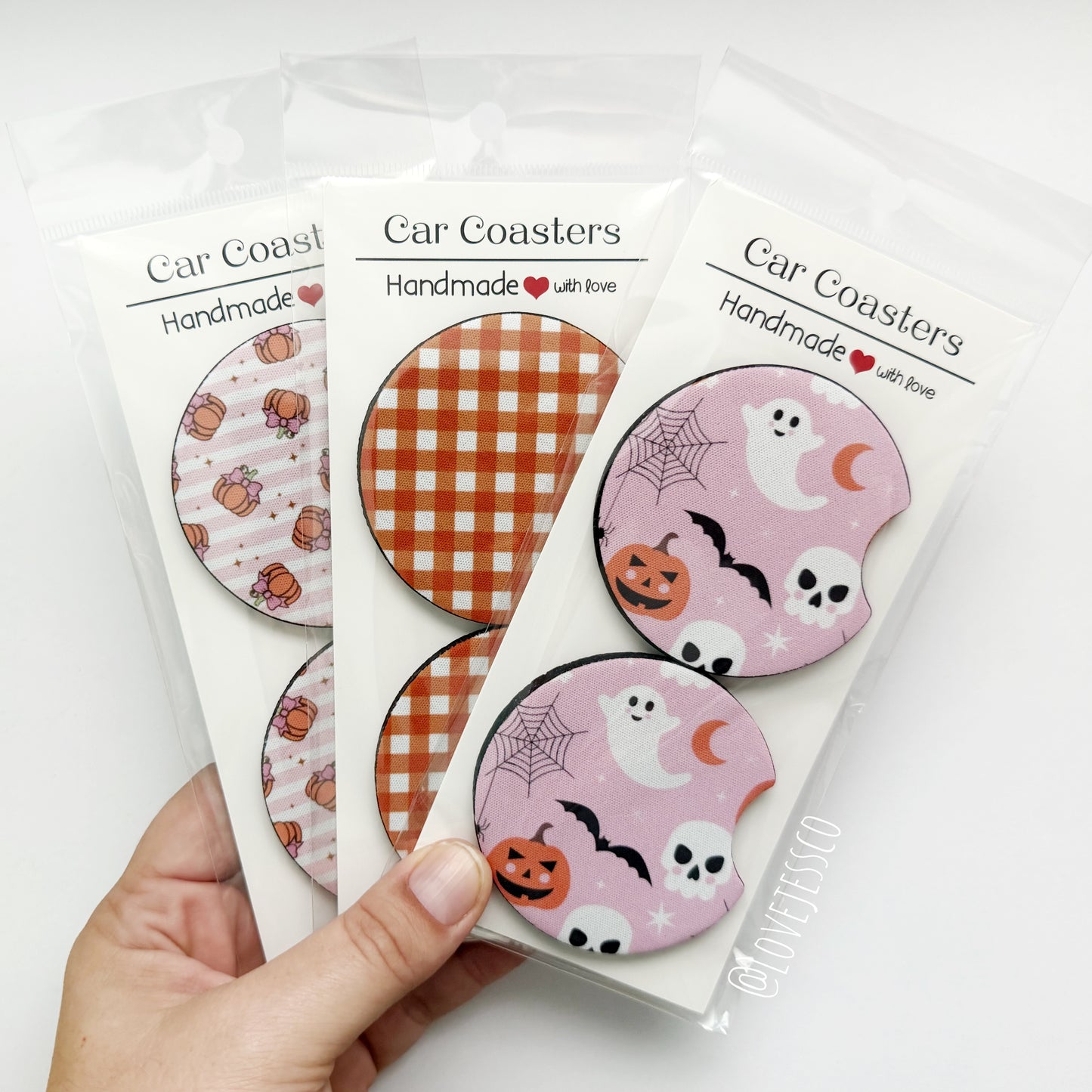 Spooky Cute Halloween Car Coasters