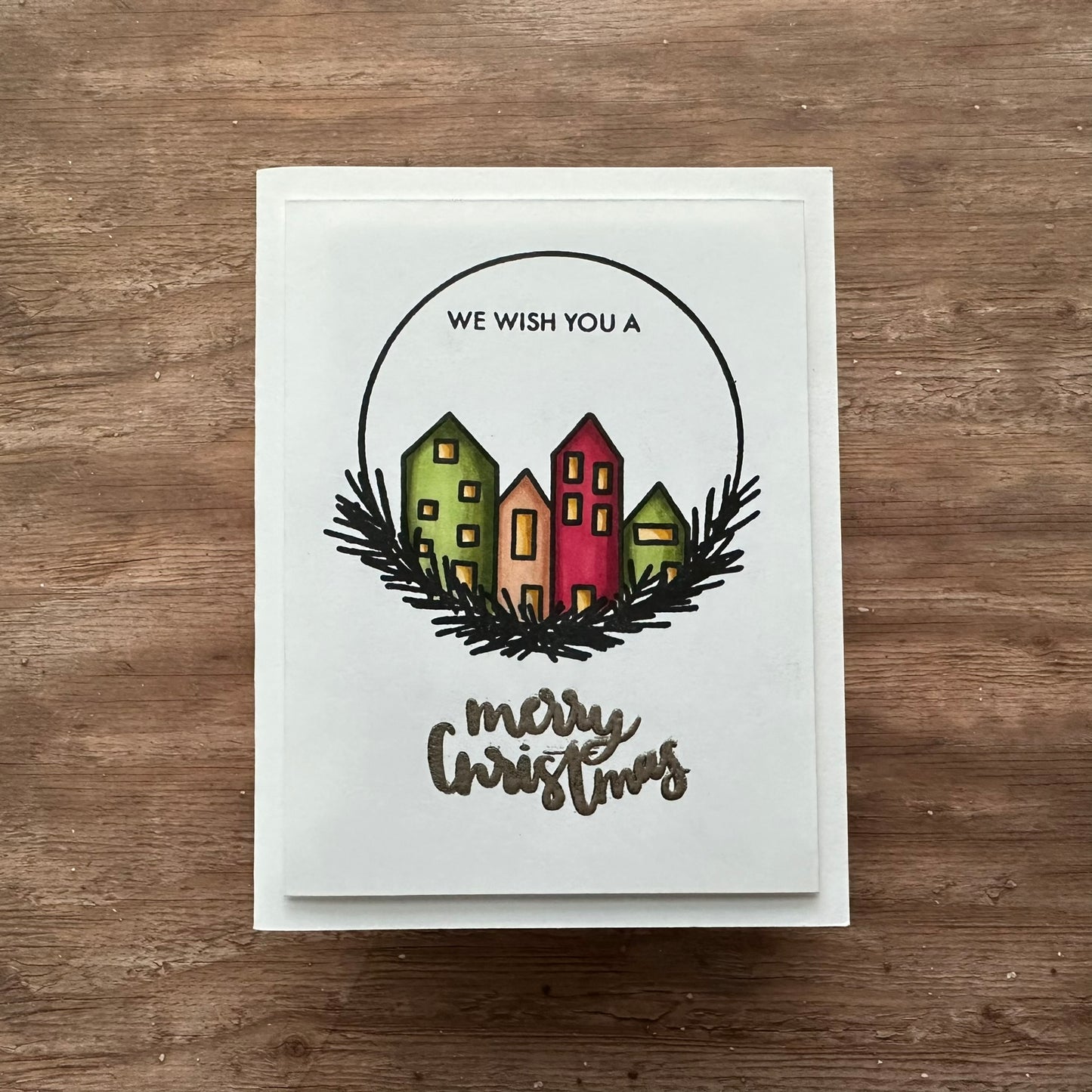 We Wish You a Merry Christmas Greeting Card