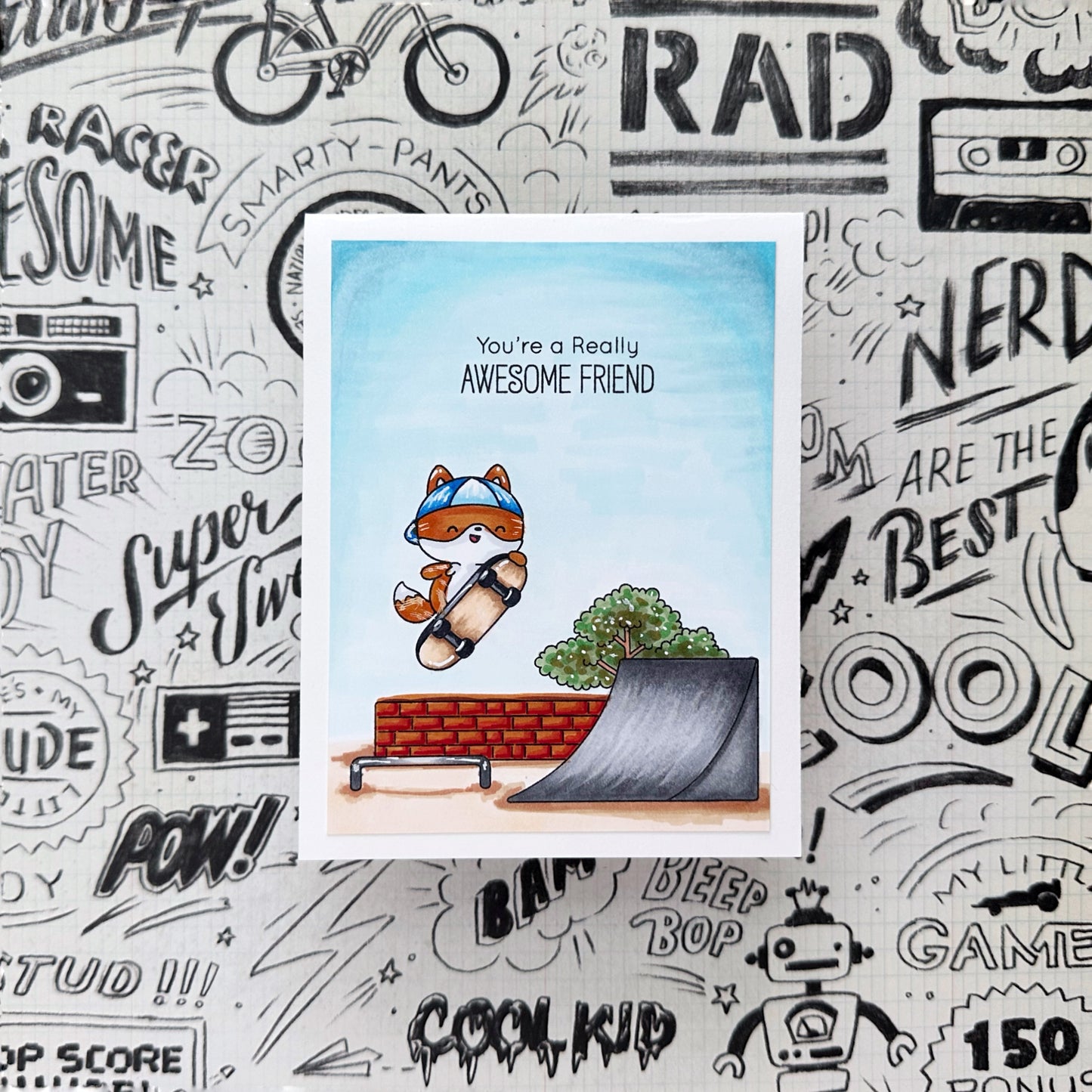 You're a Really Awesome Friend Handmade Card