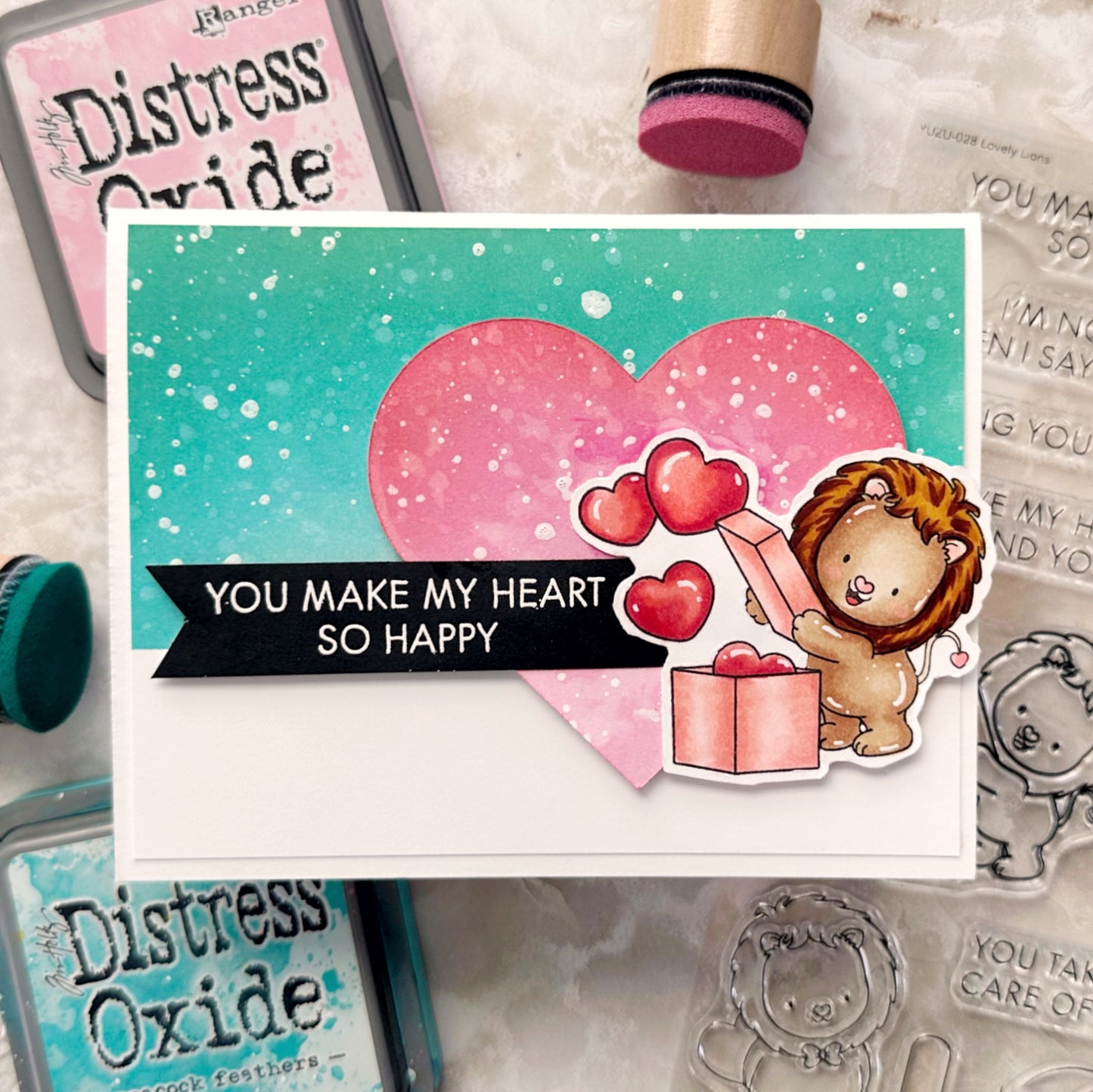 You Make My Heart So Happy Handmade Card