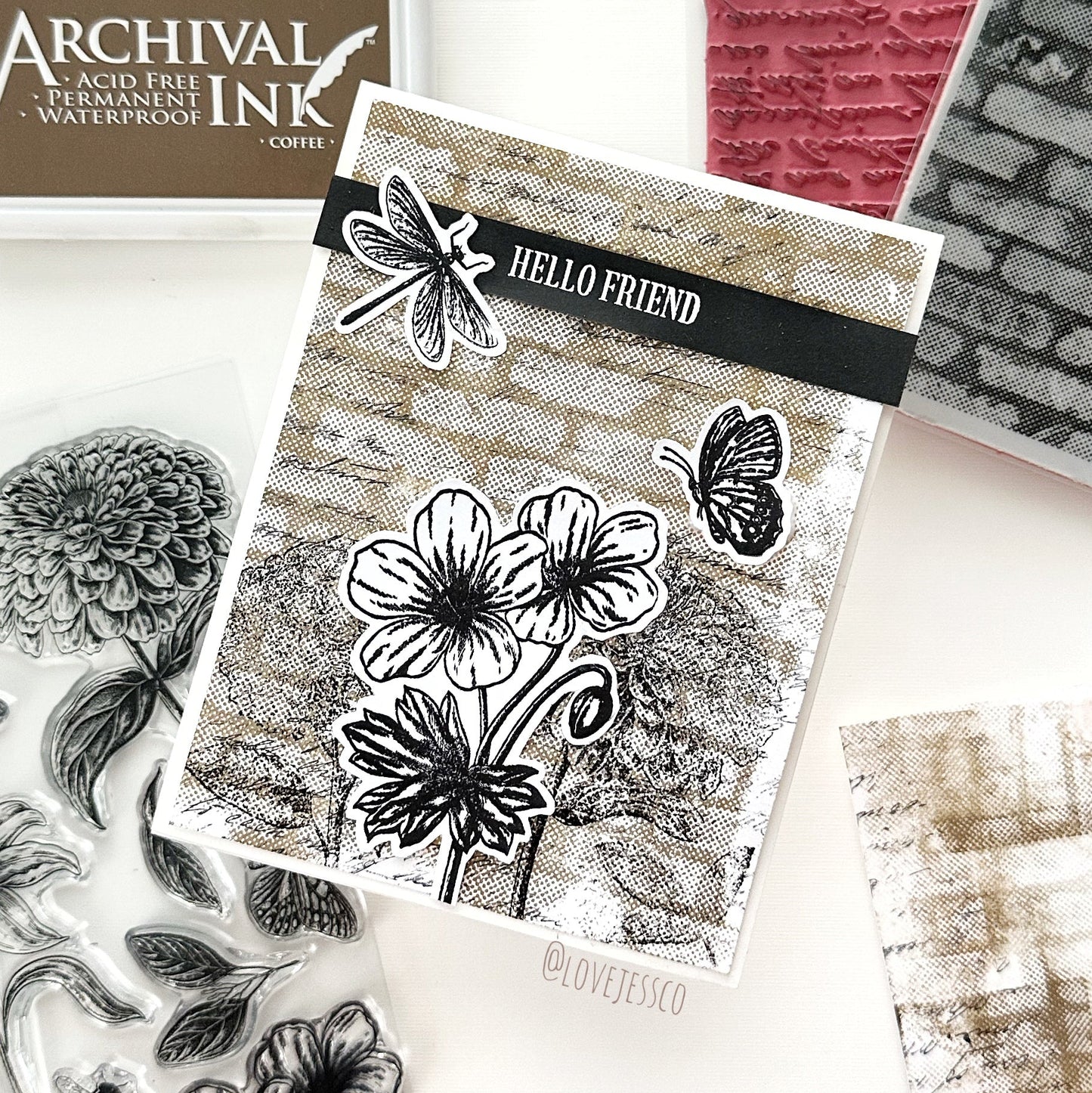 Hello Friend Handmade Card