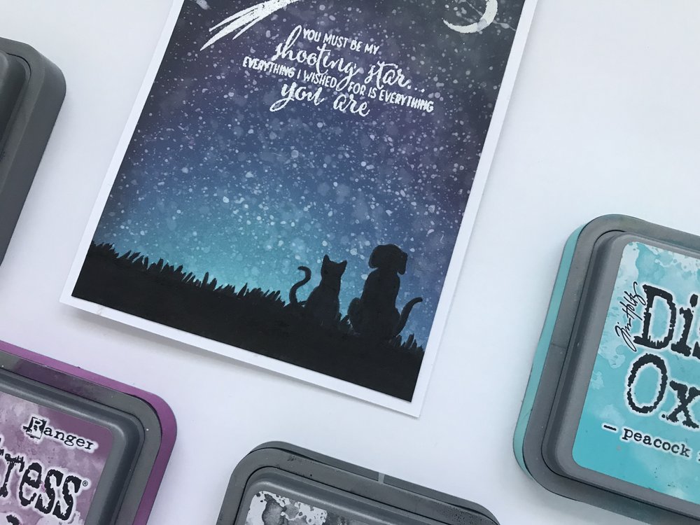 Shooting Star Greeting Card