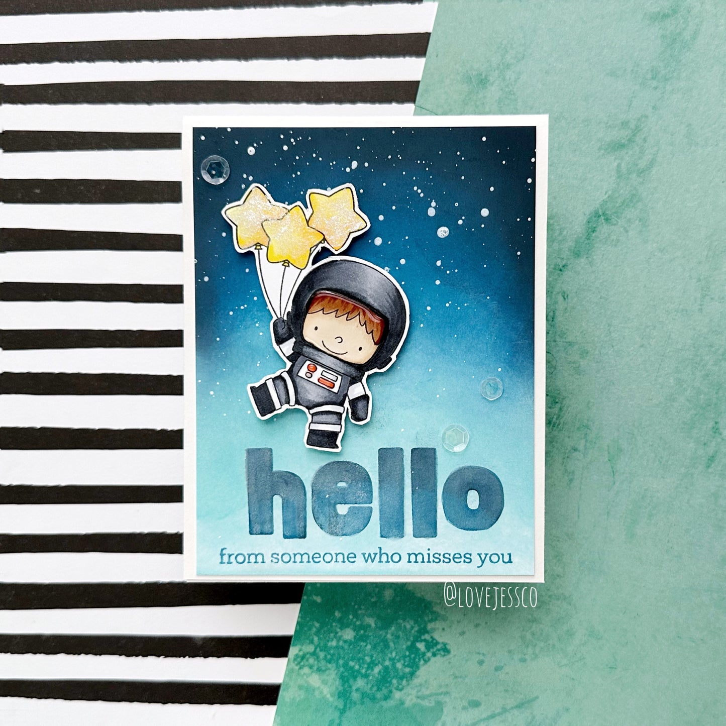 Hello From Someone Who Misses You Handmade Card