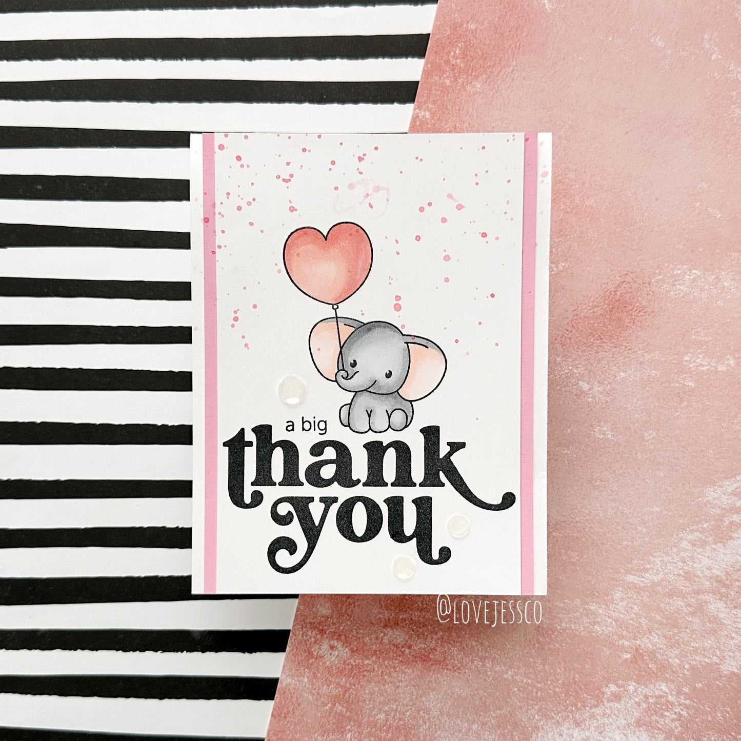 Big Thank You Handmade Card