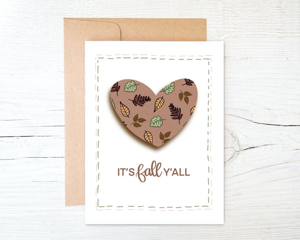 It's Fall Y'all Greeting Card
