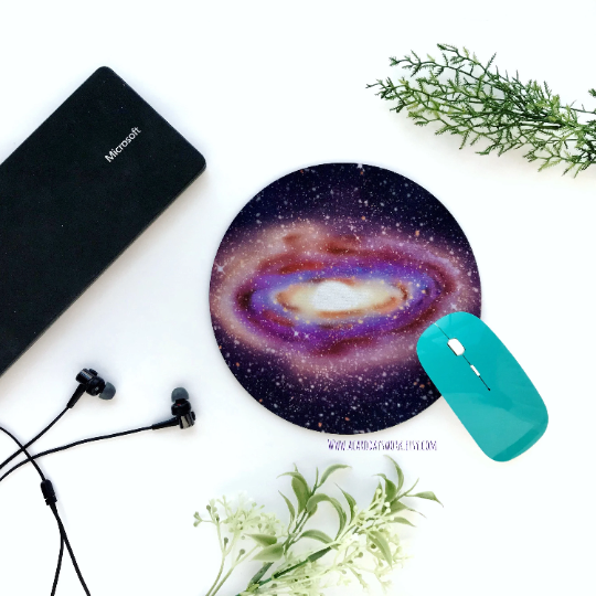 Black Galaxy Mouse Pad