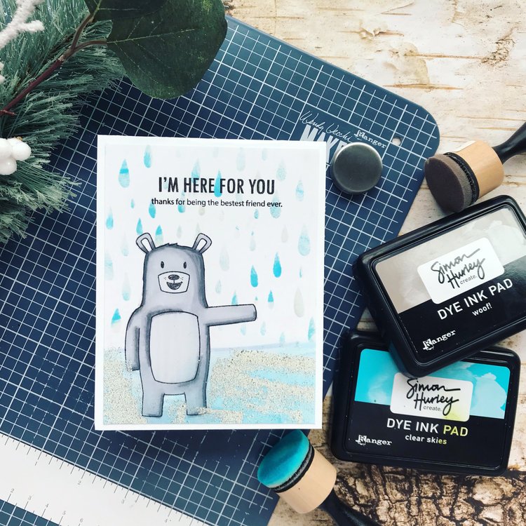 I'm Here For You Bear Greeting Card