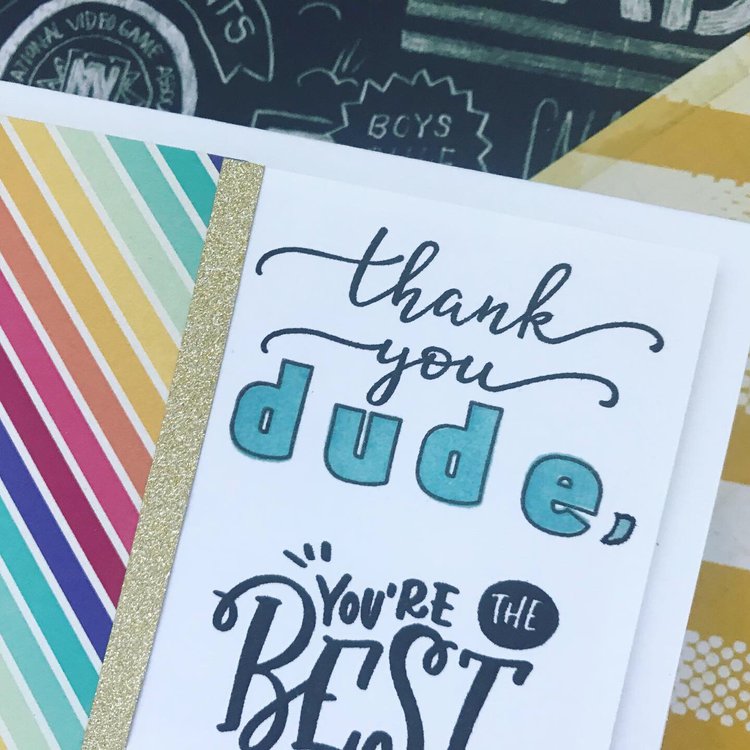Thank You Dude You're The Best Greeting Card