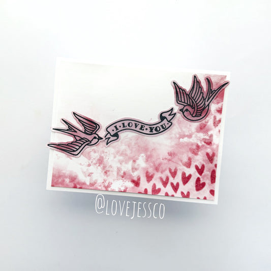 I Love You Handmade Greeting Card