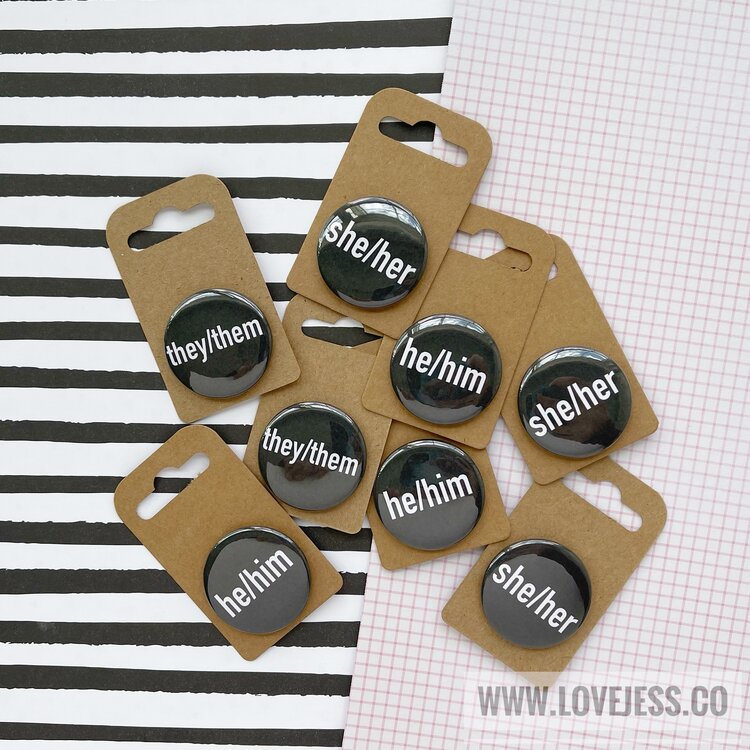 Pronoun Button