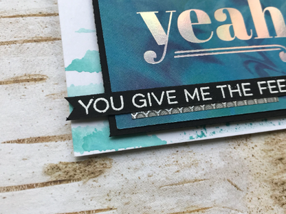 You Give Me The Feels Greeting card