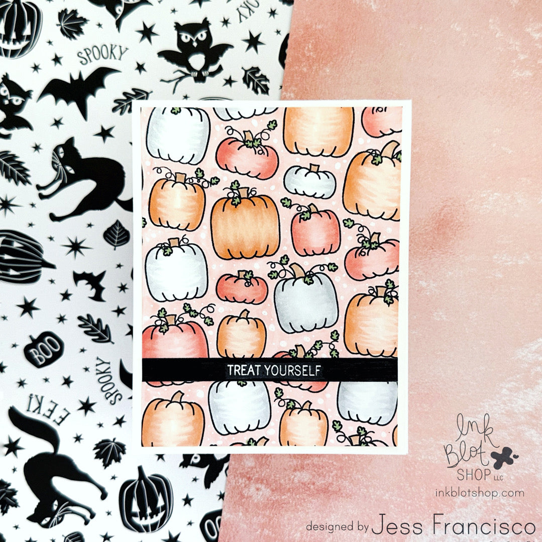 Treat Yourself Pumpkin Greeting Card