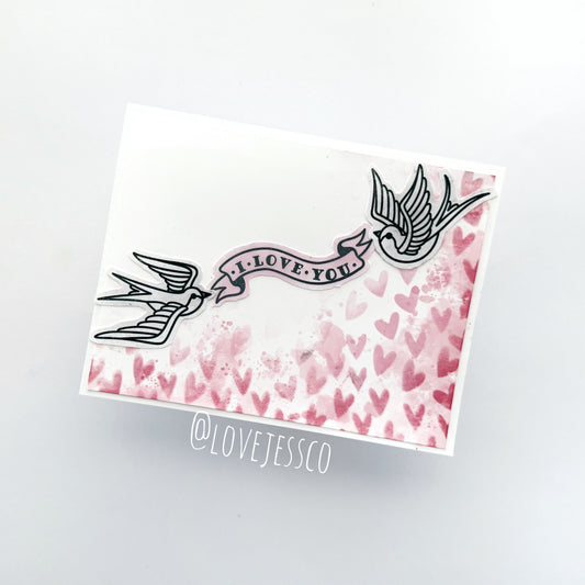 I Love You Handmade Greeting Card