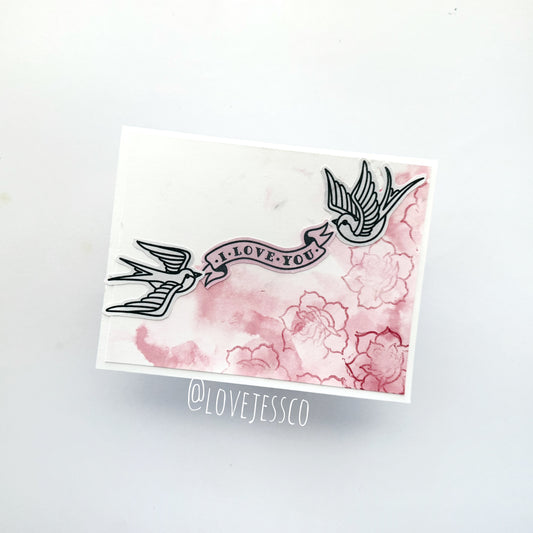 I Love You Handmade Greeting Card