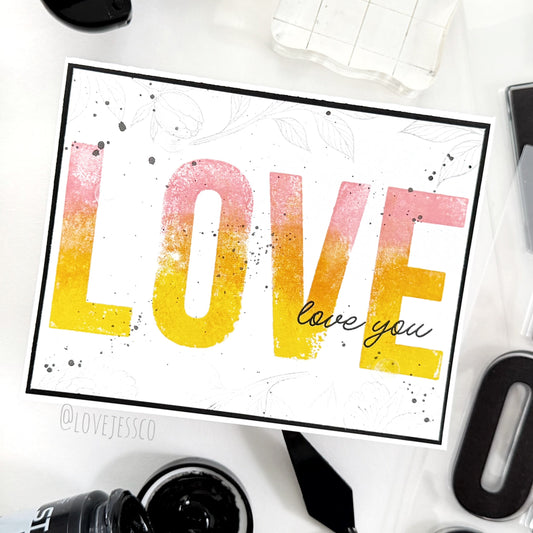 Love You Handmade Greeting Card