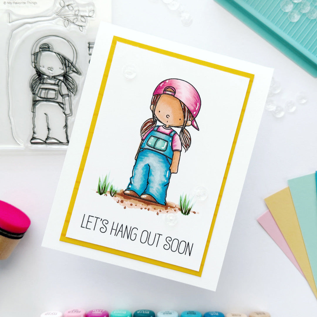 Let’s Hang Out Soon Handmade Greeting Card