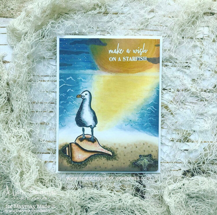 Make A Wish On A Starfish Greeting Card
