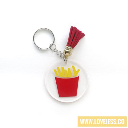 French Fries Acrylic Keychain