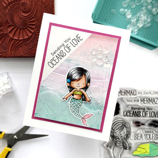 Sending You Oceans of Love Handmade Greeting Card