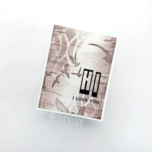 Hi, I Love You Greeting Card
