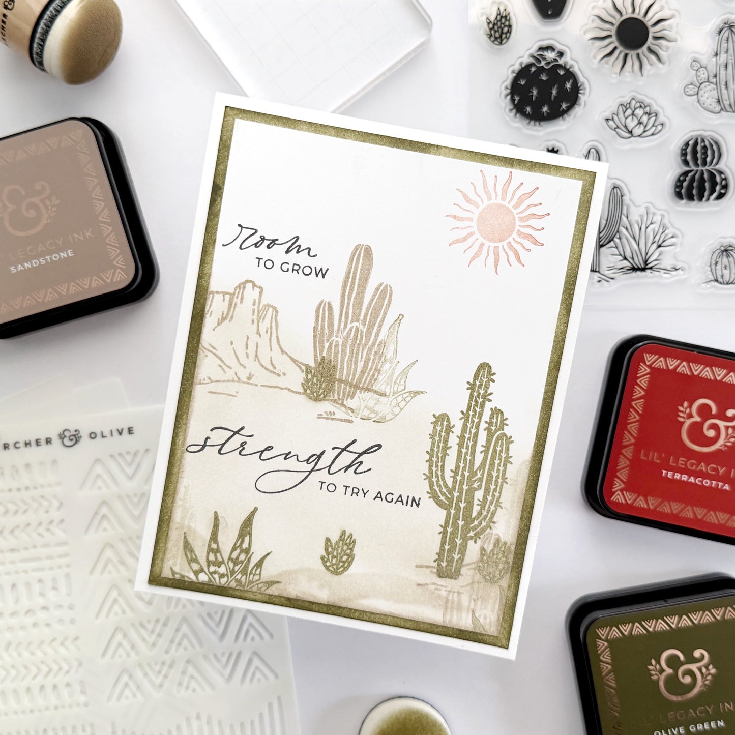 Desert Strength Handmade Greeting Card
