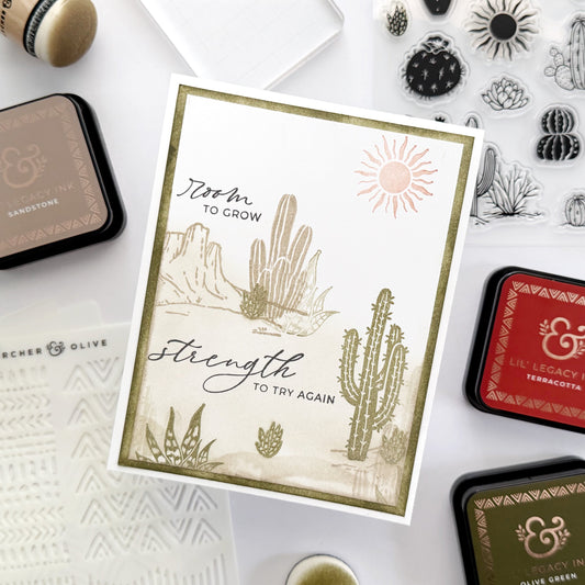 Desert Strength Handmade Greeting Card