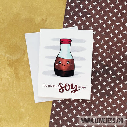 Soy Happy Greeting Card