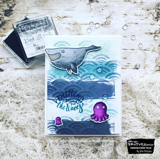 Drifting Around The Waves Greeting Card