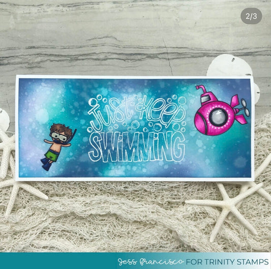 Just Keep Swimming Greeting Card