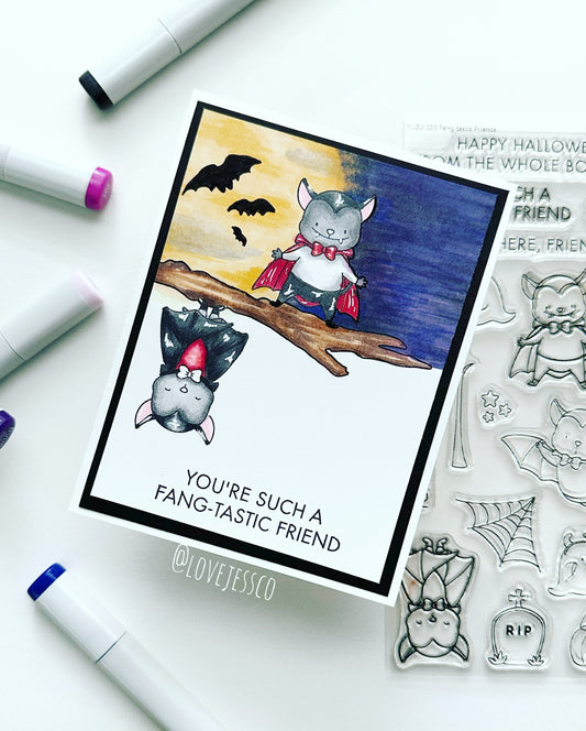 Fang-Tastic Friend Halloween Greeting Card