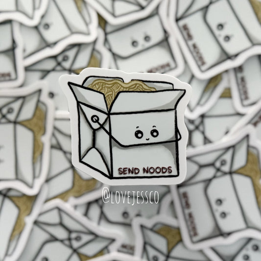 Send Noods Waterproof Sticker