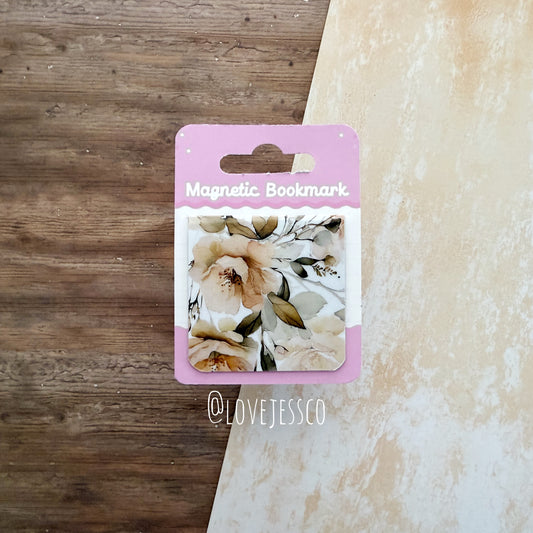 Romantic Floral Magnetic Bookmark