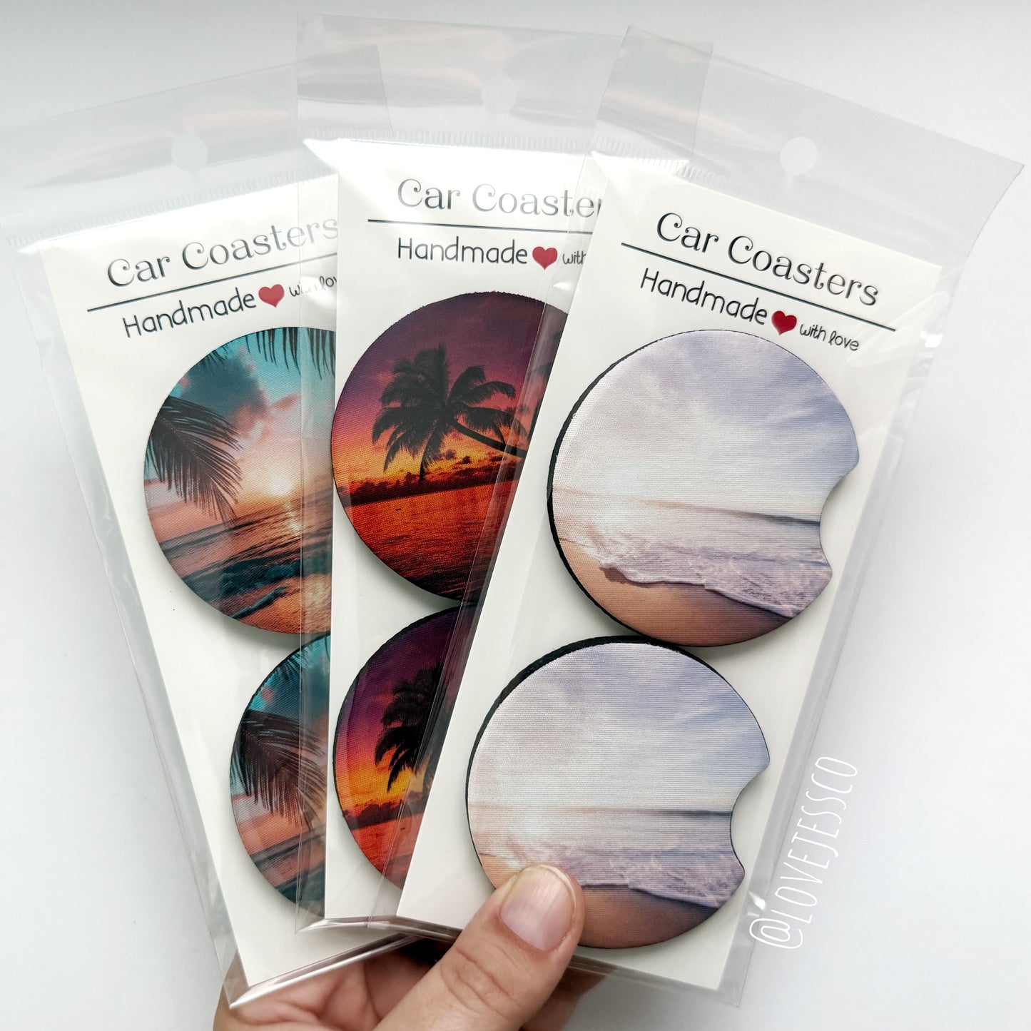 Beachy Car Coasters