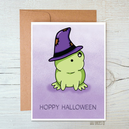 Hoppy Halloween A2 Greeting Card