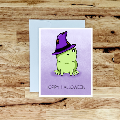 Hoppy Halloween A2 Greeting Card
