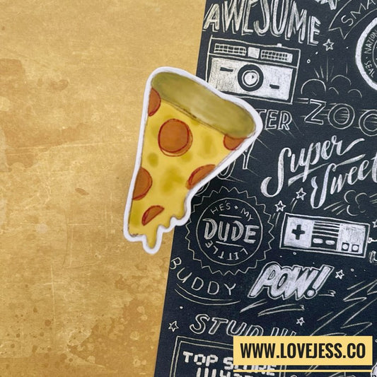 Pizza Slice Die Cut Sticker