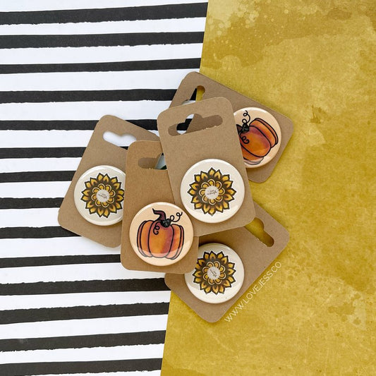 Pumpkin / I Am Enough Buttons