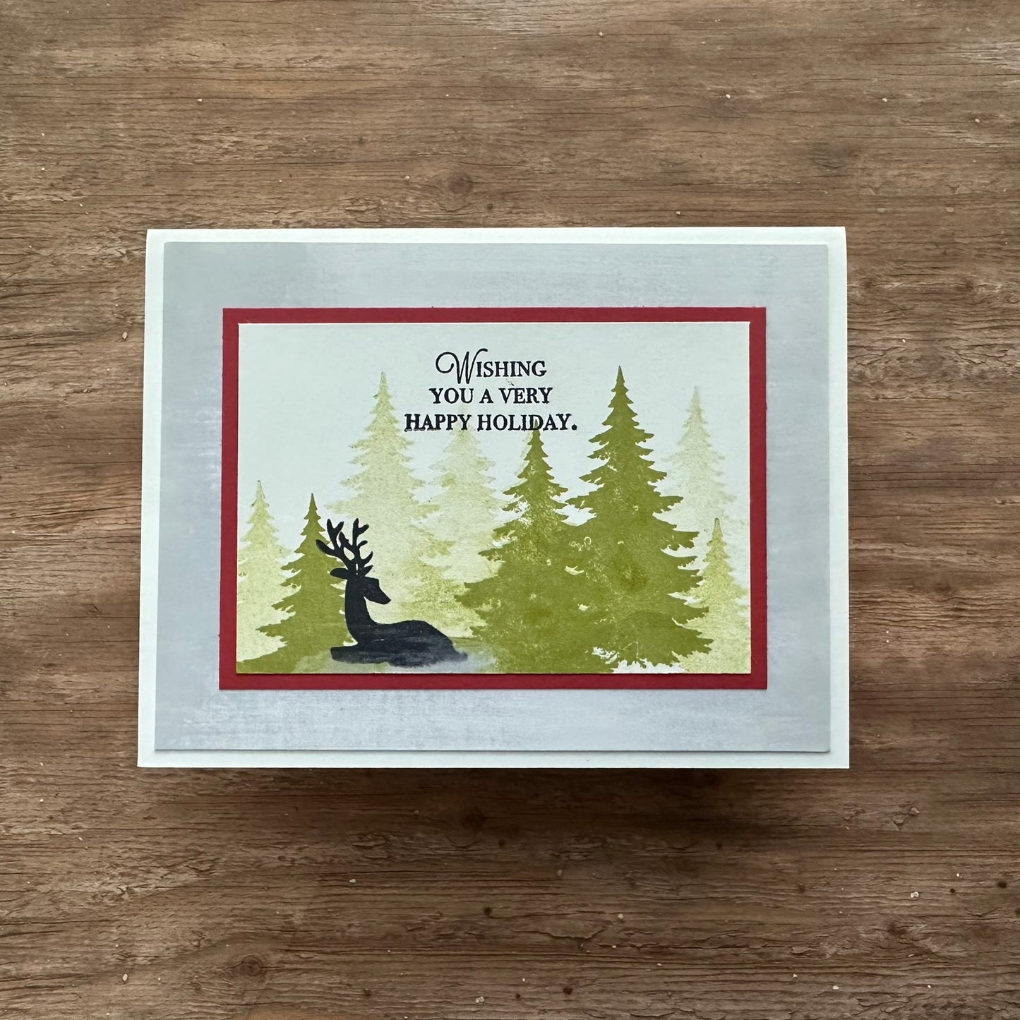 Wishing You a Very Happy Holiday Handmade Card