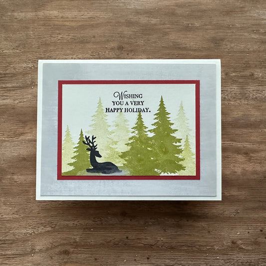 Wishing You a Very Happy Holiday Handmade Card