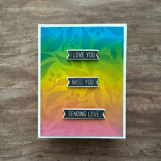 I Love You, Miss You, Sending Love Greeting Card