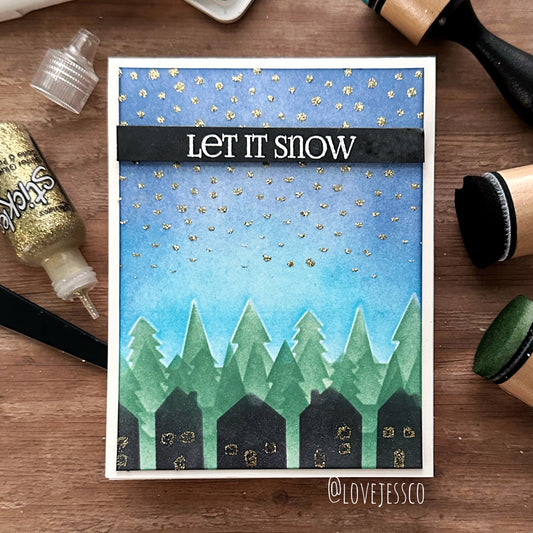Let It Snow Handmade Card