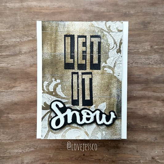 Let It Snow Handmade Card