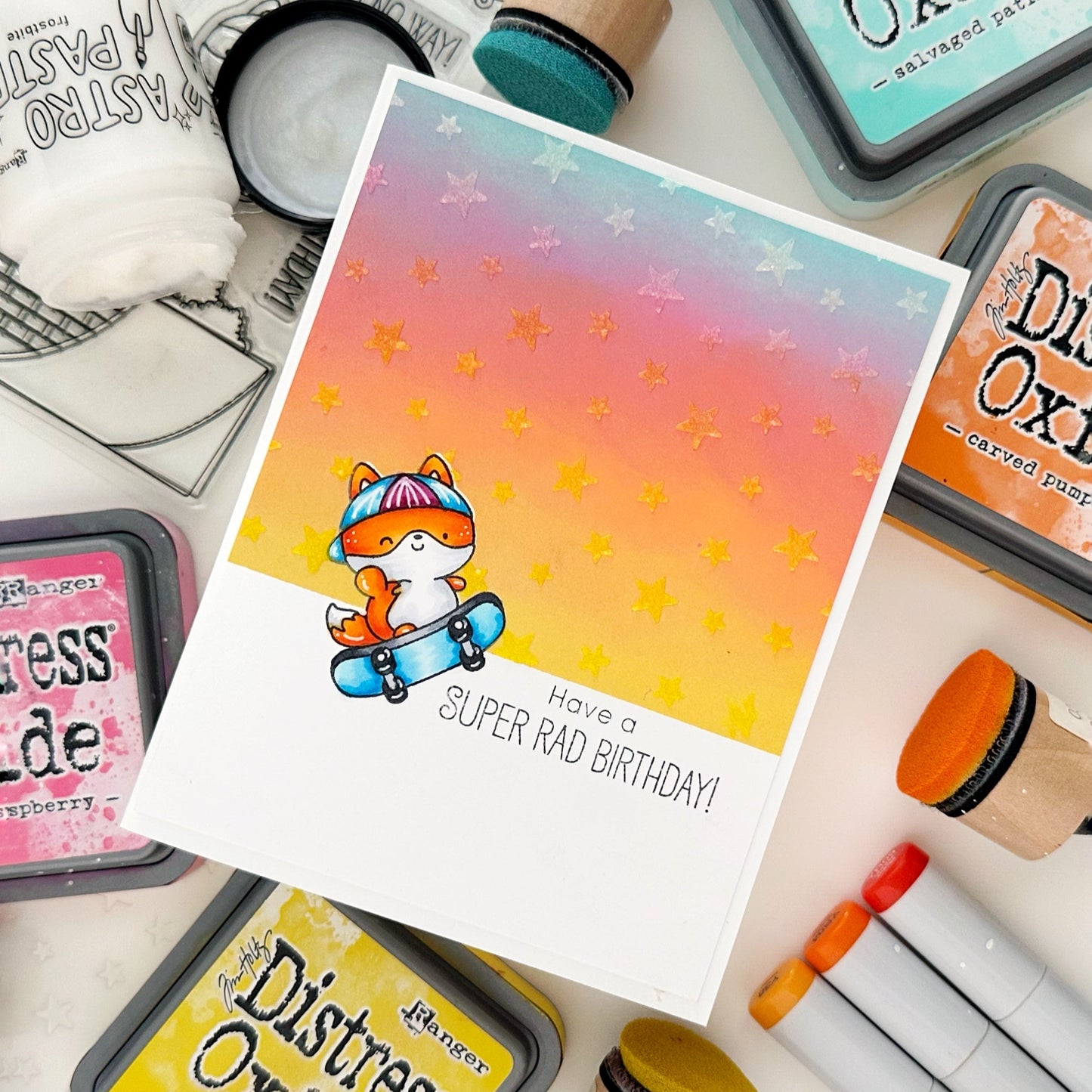 Have a Super Rad Birthday Handmade Card
