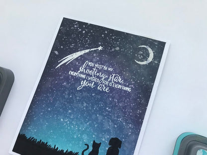 Shooting Star Greeting Card