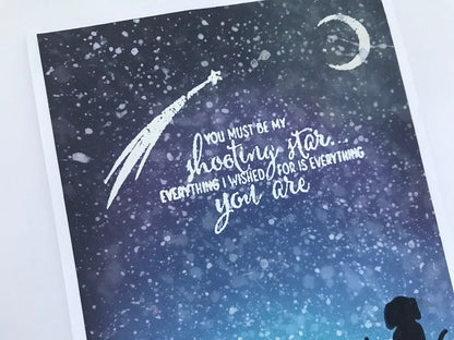 Shooting Star Greeting Card